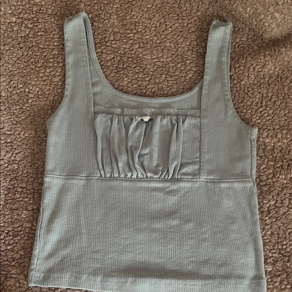 Aeropostale Tops - Aeropostale baby blue square neck tank top, size small